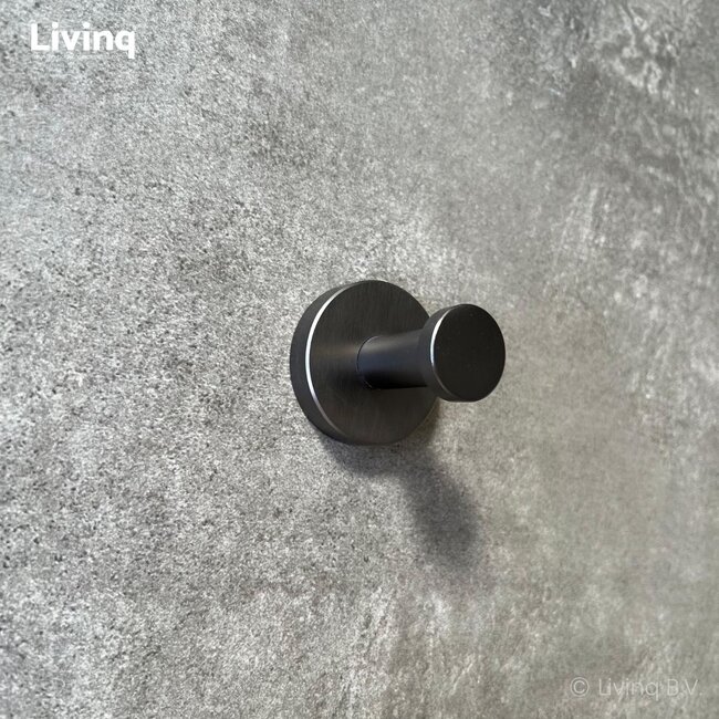 Toiletaccessoireset 3-delig Gun Metal