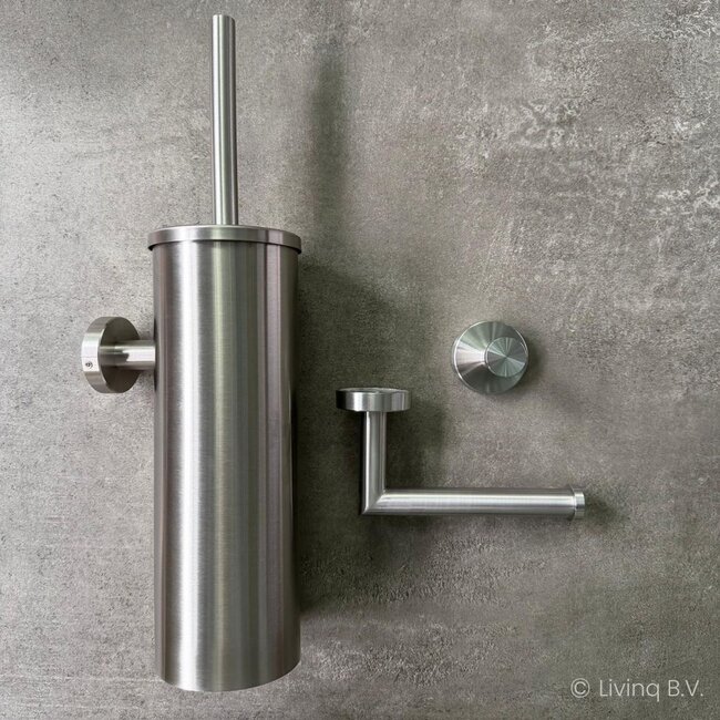 Toiletaccessoireset 3-delig RVS