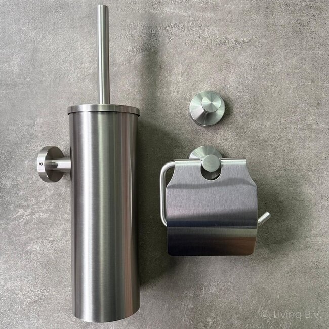 Toiletaccessoireset 3-delig RVS