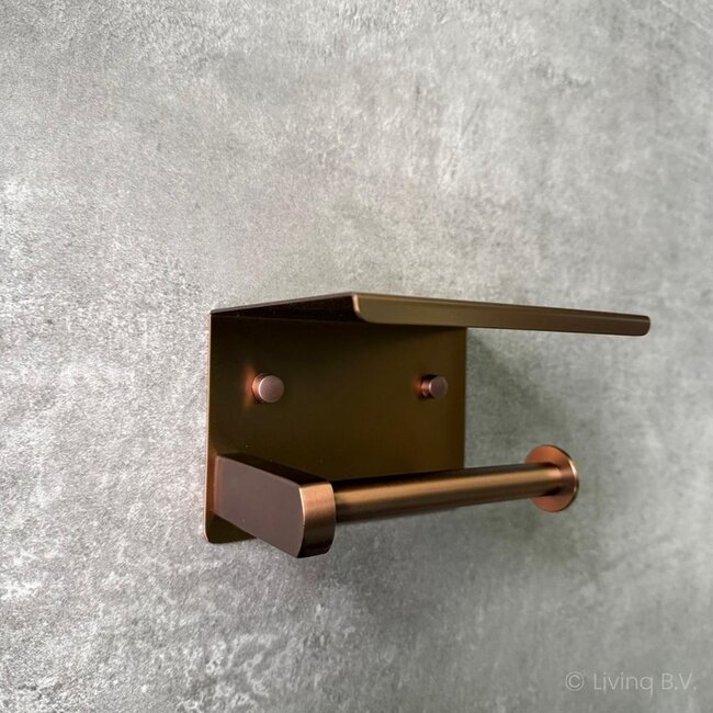 Toiletaccessoireset 3-delig Koper