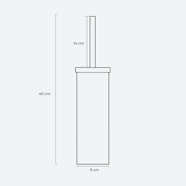 Toiletborstelhouder vrijstaand Koper