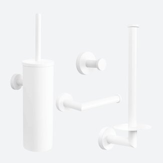 Toiletaccessoireset 4-delig Wit