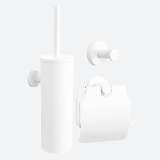 Toiletaccessoireset 3-delig Wit