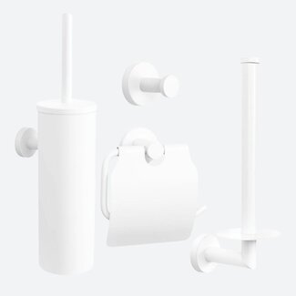 Toiletaccessoireset 4-delig Wit