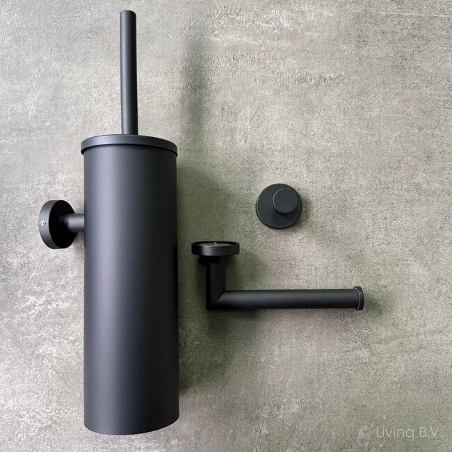 Toiletaccessoireset 3-delig Zwart