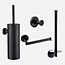 Toiletaccessoireset 4-delig Zwart