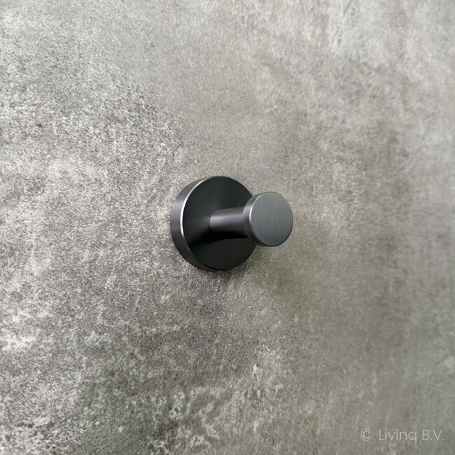 Toiletaccessoireset 4-delig Gun metal