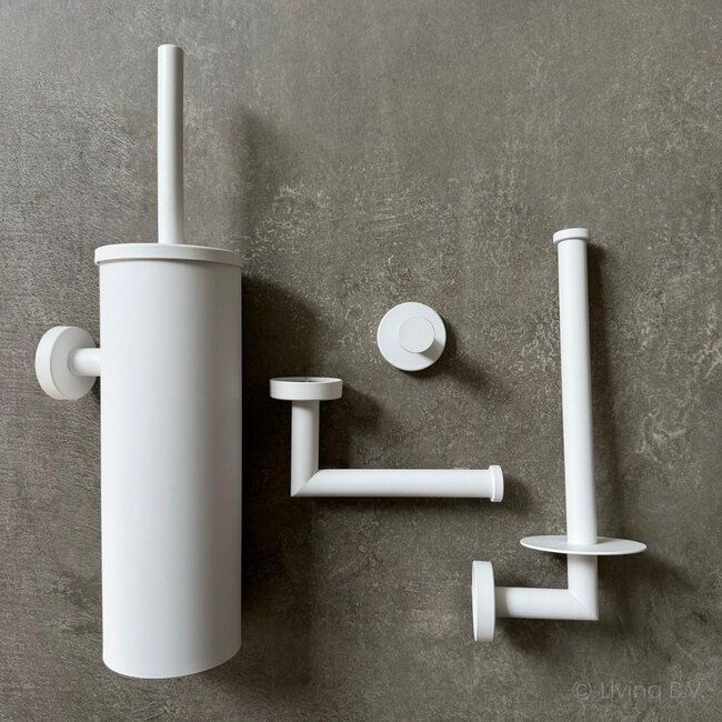 Toiletaccessoireset 4-delig Wit