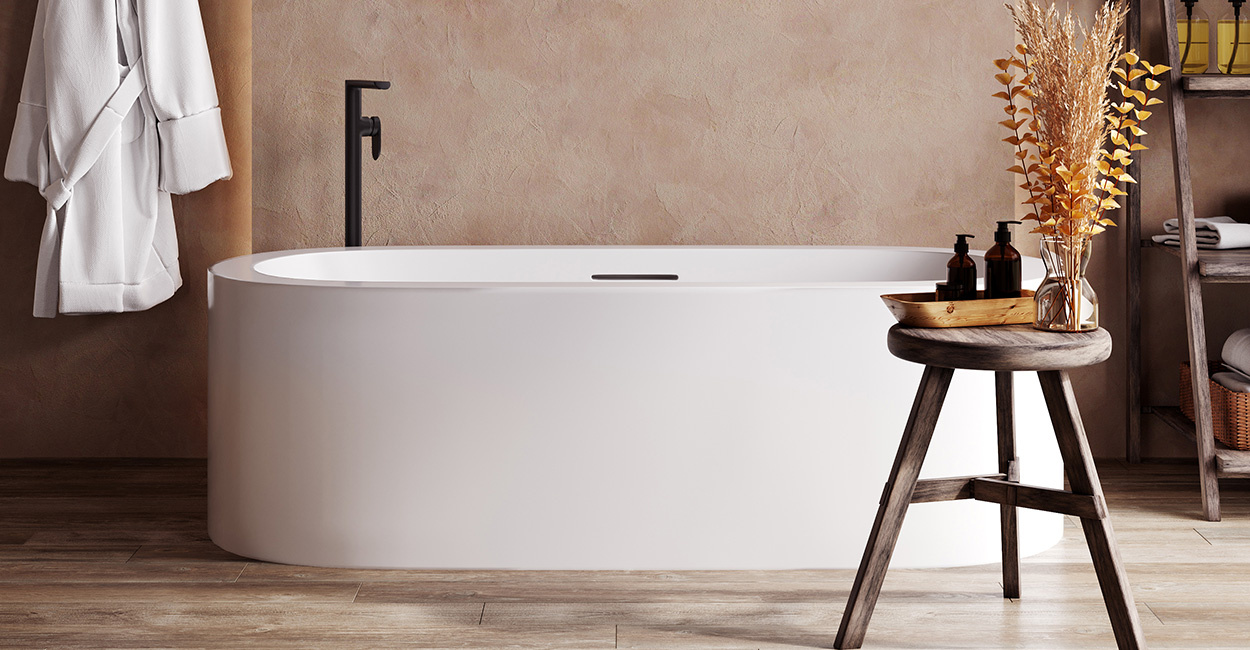 Wabi-sabi in de badkamer: de schoonheid van onvolmaakte materialen
