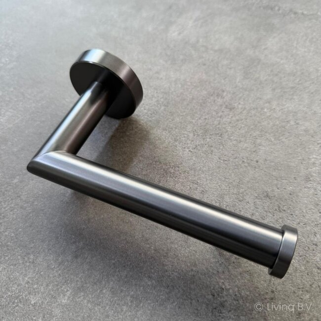 Toiletaccessoireset 4-delig Gun metal