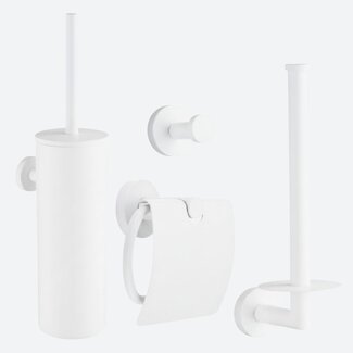 Toiletaccessoireset 4-delig Wit