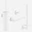 Toiletaccessoireset 4-delig Wit