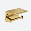 Toiletrolhouder met plateau Goud
