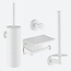 Toiletaccessoireset 4-delig Wit