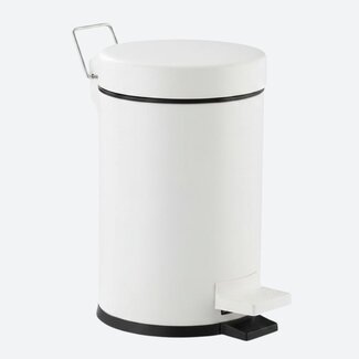 Pedaalemmer 5 liter - Mat wit