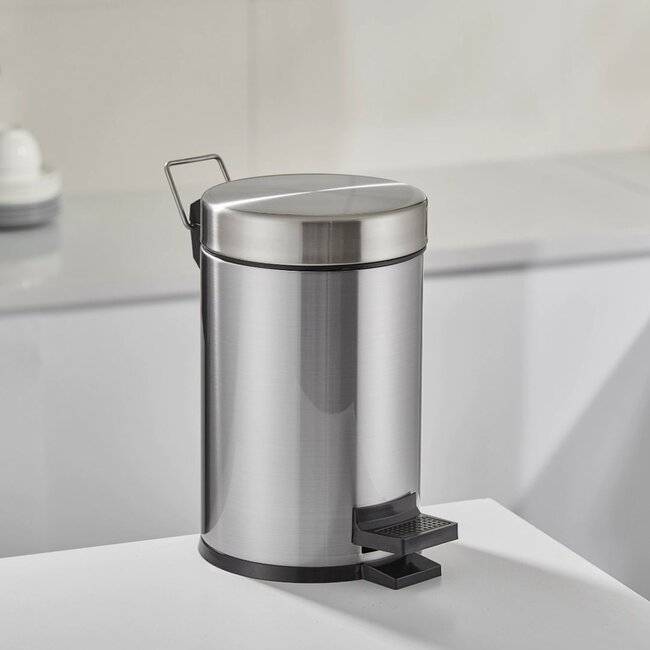 Pedaalemmer 5 liter - RVS