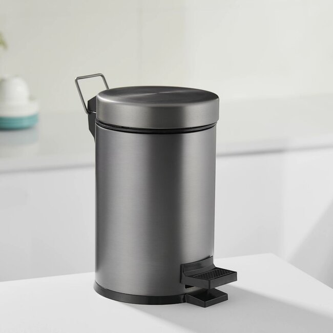 Pedaalemmer 5 liter - Gun metal