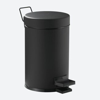 Pedaalemmer 3 liter - Zwart