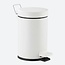 Pedaalemmer 3 liter - Mat wit