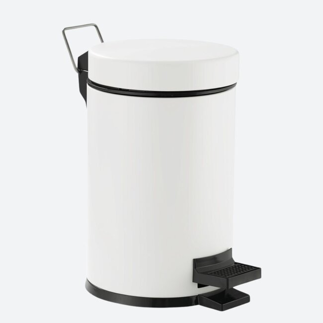 Pedaalemmer 5 liter - Mat wit
