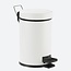 Pedaalemmer 3 liter - Mat wit