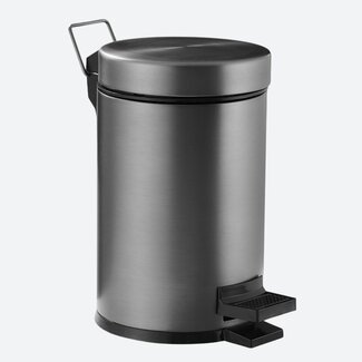 Pedaalemmer 3 liter - Gun metal