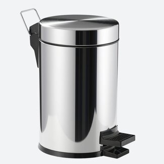 Pedaalemmer 3 liter - Chroom
