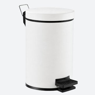 Pedaalemmer 5 liter - Mat wit