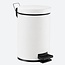Pedaalemmer 5 liter - Mat wit