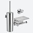 Toiletaccessoireset 3-delig RVS