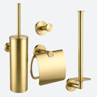 Toiletaccessoireset 4-delig Goud