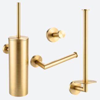 Toiletaccessoireset 4-delig Goud