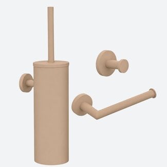Toiletset 3-delig beige