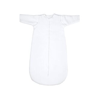 Poetree Kids Chevron White - Jersey Slaapzak met Afritsbare Mouwen- 90 cm