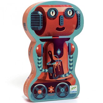 Djeco Silhouette Puzzle - Bob the Robot