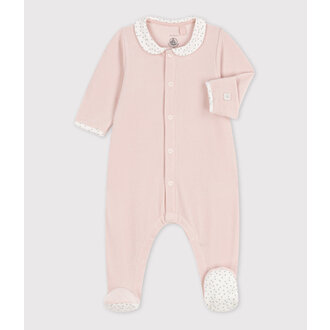Petit Bateau Fluwelen Babypyjama - Saline