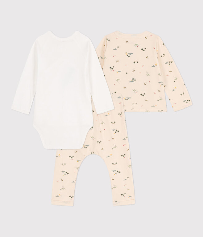 Petit Bateau Driedelige Set met Print - Avalanche/Multico