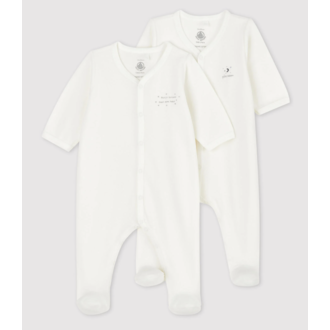 Petit Bateau Set van 2 Slaappakjes in Biokatoen - Variante