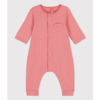 Petit Bateau Lang Effen Babypakje in Biologisch Tubic - Papaye