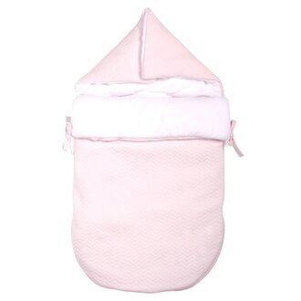 Poetree Kids Chevron Light Pink - Voetenzak/Engelennestje 5-punts gordel 