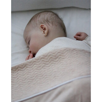 Poetree Kids Chevron Light Camel - Baby Dekbedovertrek & kussensloop (100x140)