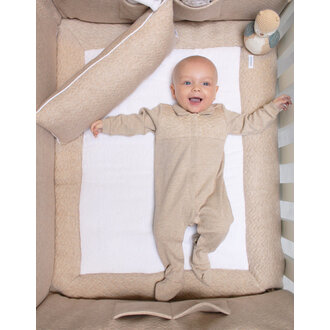 Poetree Kids Chevron Light Camel - Boxkleed (75x95cm)