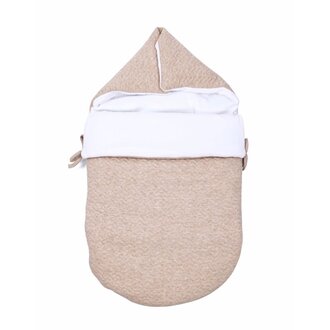 Poetree Kids Chevron Light Camel - Voetenzak/Engelennestje 5-punts gordel 