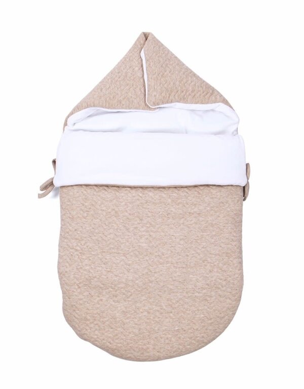 Poetree Kids Chevron Light Camel - Voetenzak/Engelennestje 5-punts gordel