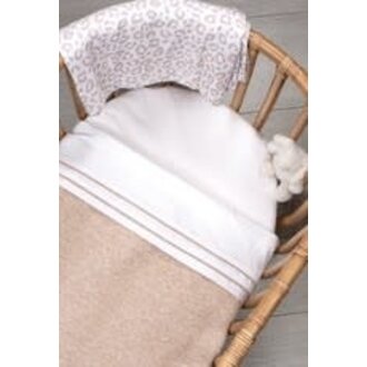 Poetree Kids Chevron Light Camel - Wiegdeken 80x100cm