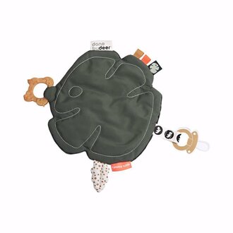 Done by Deer Comfort Blanket Tiny Tropics Green