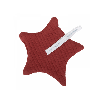 Little Dutch Speendoekje Ster - Pure Indian Red