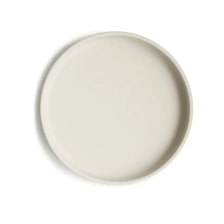 Mushie Classic Silicone Plate  - Ivory