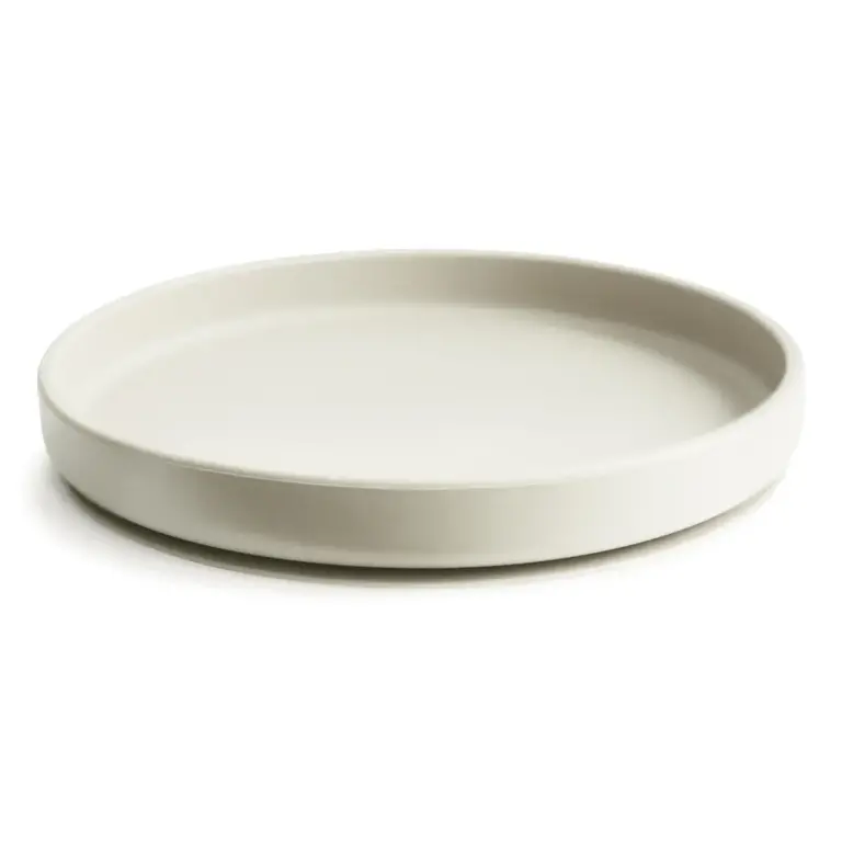Mushie Classic Silicone Plate  - Ivory