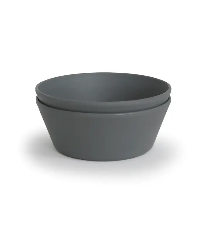 Mushie Bowl Round - Smoke (2PCS)